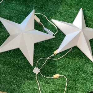 SET OF 2!! Vintage Grand Venture Nativity Stars 15” Blow Mold Nativity